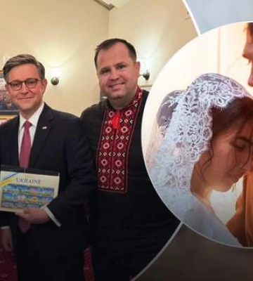 Спікер Джонсон зустрівся з одеситом Сергієм Гайдаржи, дружина і дитина якого загинули від обстрілу РФ