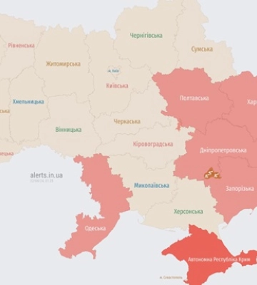На востоке Украины раздается сигнал воздушной тревоги