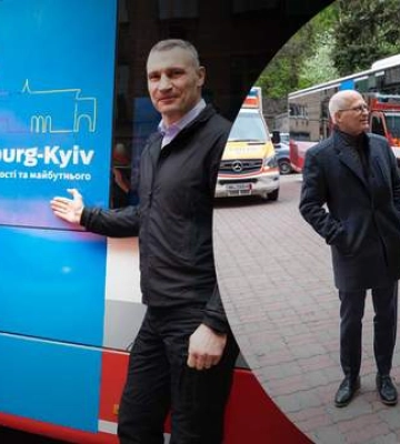 По приглашению Кличко в Киев приехал мэр Гамбурга – передал партию автобусов и &quot;скорых&quot;