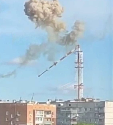 Российские войска атаковали телевышку в Харькове