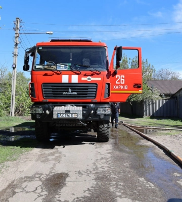 У центрі Харкова горів будинок на площі 100 квадратних метрів 