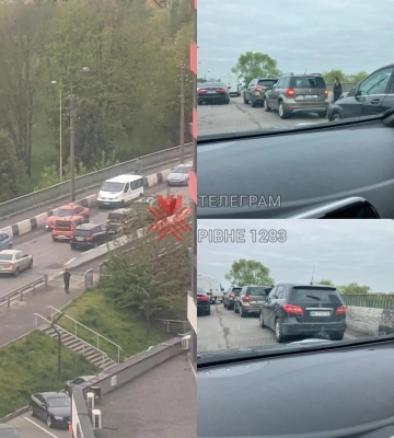 На мосту у Рівному - ДТП