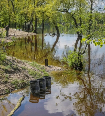 Рівень води у Дніпрі продовжує підніматись в межах Києва