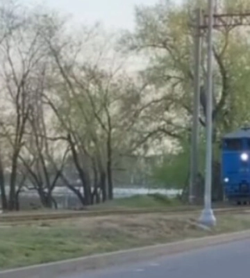 У Маріуполі окупанти запустили тестовий потяг з порту до міста (відео)
