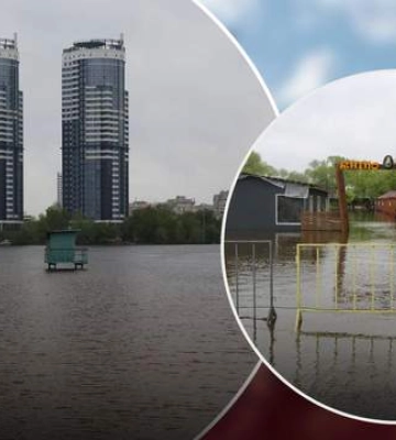 Вода досягла рекордної позначки: у весняному Києві Дніпро вийшов з берегів