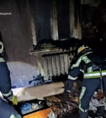 В Каменском в ночном пожаре погиб мужчина