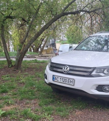 Тільки-но засіяли травою: паркохами нищать зелену зону в центрі Луцька 