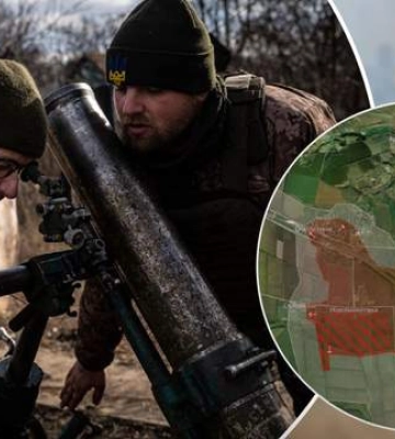 Карта боевых действий в Украине 26 апреля