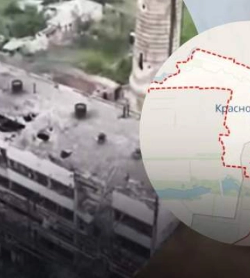 Окупант вимахував триколором з заводу у Красногорівці: у ЗСУ кажуть, що ворог зарано радів
