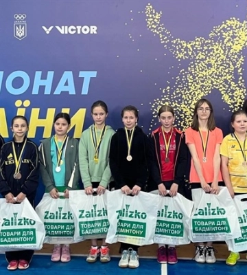 6 медалей вибороли дніпровські спортсмени на чемпіонат України з бадмінтону серед юнаків та дівчат 2012 р.н. і молодше