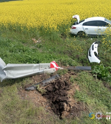 На Одещині автівка вилетіла в кювет: постраждали пасажири
