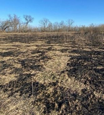 За спалювання сухої трави мешканцю Дніпропетровини загрожує до 5 років за ґратами