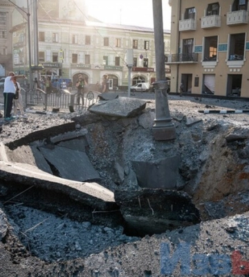 Наслідки ракетного удару по Харкову 