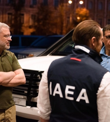 Миссия МАГАТЭ отправилась из Киева в сторону ЗАЭС