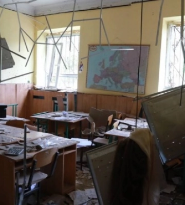 У Запоріжжі внаслідок нічного обстрілу зруйновані корпуси школи-інтернату