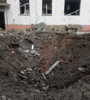 Обстріл Слов’янська: рашисти влучили у подвір’я школи 