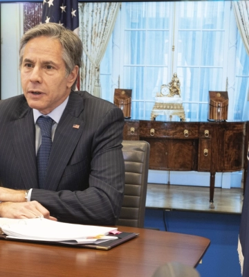 Держсекретар США Блінкен прибув з неоголошеним візитом до Києва