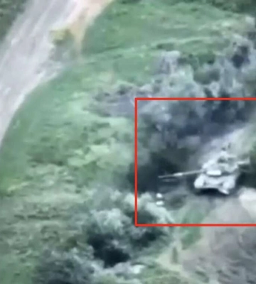 Знищено новітній російський танк Т-90М &quot;Прорив&quot;: ЗСУ показали момент удару