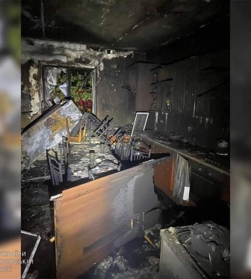 У Дніпрі спалахнув житловий будинок 