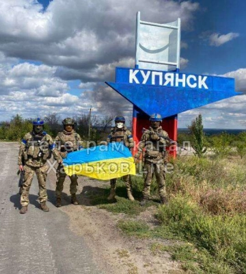 ЗСУ звільняють Харківщину. Наші бійці показали фото з в&amp;#039;ізду в окупований Куп&amp;#039;янськ