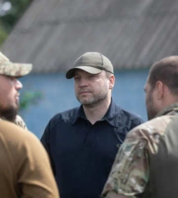 Монастырский приехал на освобожденные от захватчиков населённые пункты Харьковщины