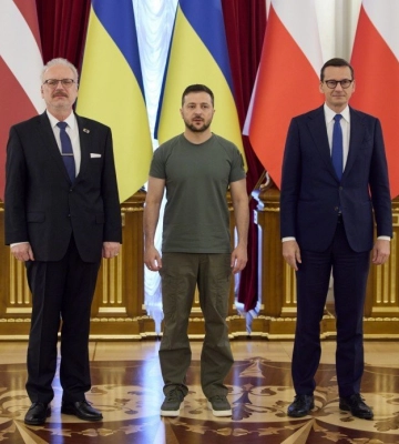 Володимир Зеленський зустрівся з прем&#039;єром Польщі та президентом Латвії