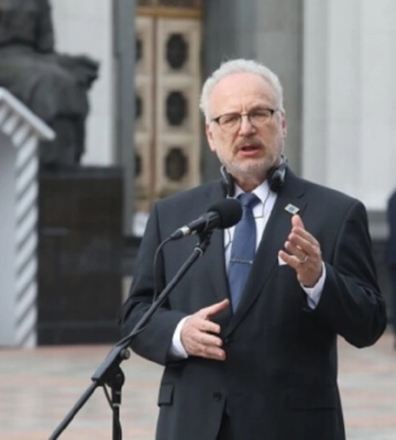 Президент Латвії в Києві виступив за початок переговорів щодо вступу України в Євросоюз