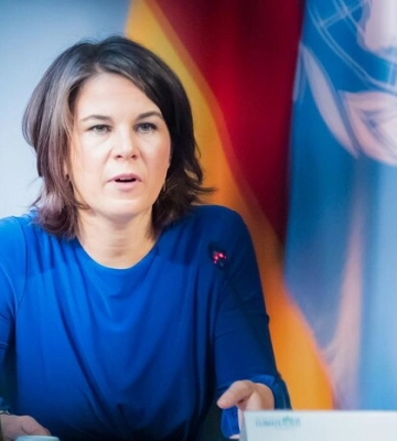 Глава МЗС Німеччини вдруге від початку війни прибула до Києва
