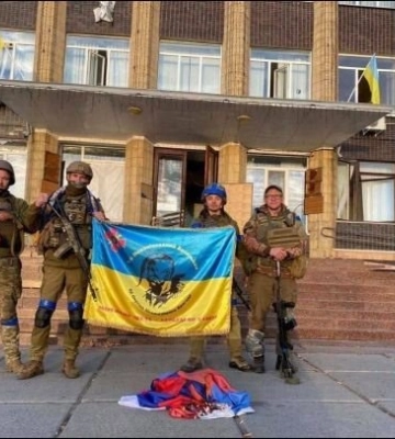 ВСУ зашли в Купянск и установили флаг Украины