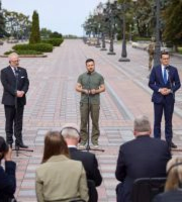 Глава держави зустрівся з Президентом Латвії та Прем’єр-міністром Польщі, які відвідали Київ