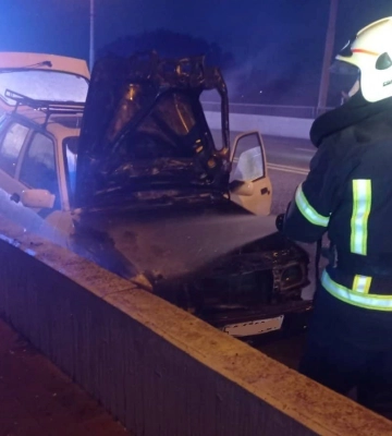 У Львові під час руху загорівся автомобіль
