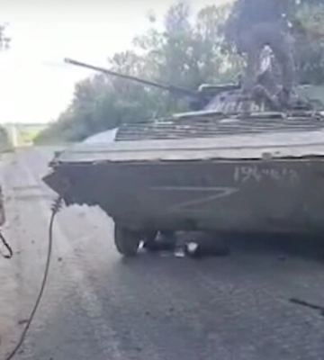 Військові з Дніпропетровської області знищили російську колону на Харківщині