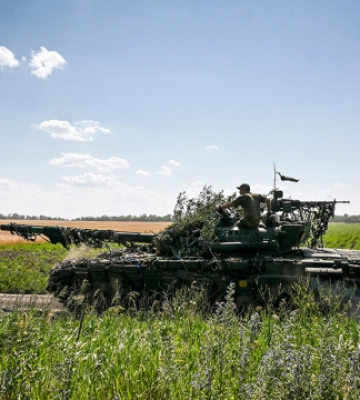 Під час звільнення Балаклії бійці ЗСУ зірвали російський плакат, під яким був вірш Шевченка