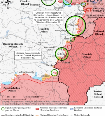 ЗСУ за кілька днів звільнили більше, ніж армія рф захопила з квітня — ISW