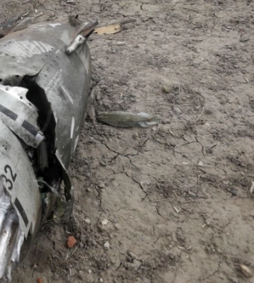 На Черкащині збили російську ракету: уламки впали на будинок