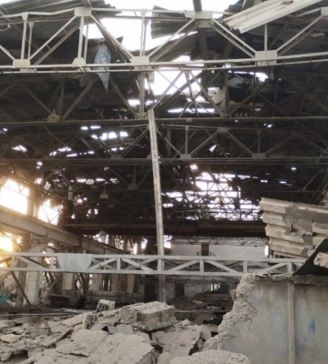 В Краматорске под ракетный обстрел попала промзона