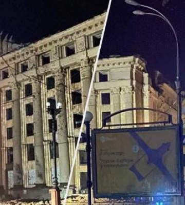 Россияне выпустили две ракеты по центру Харькова
