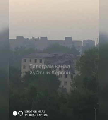 В Херсоне нанесен удар по воинской части оккупантов: фото и видео