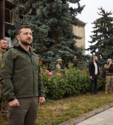 Зеленский посетил деоккупированный Изюм 
