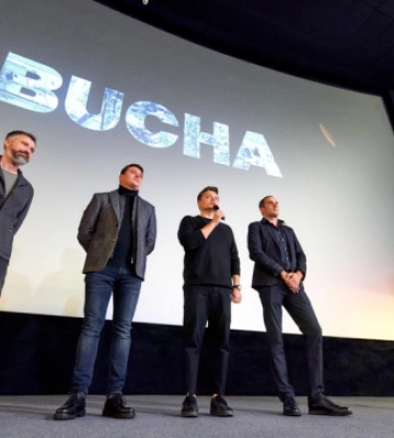 Представили трейлер фільму «Буча» про порятунок жителем Казахстану 203 українців