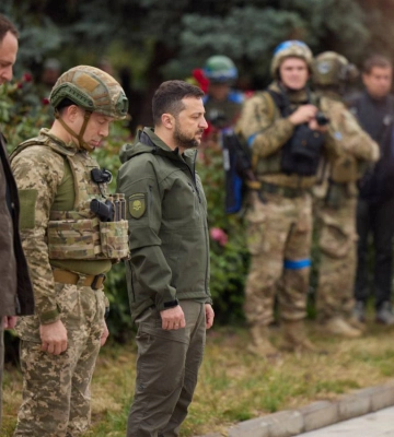 Зеленський приїхав в деокупований Ізюм