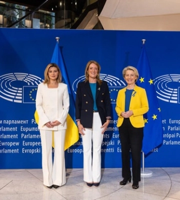 Перша леді зустрілася з президентом Європарламенту