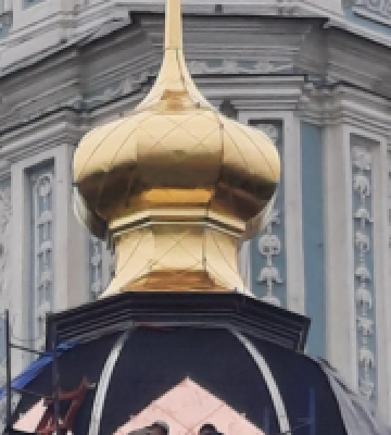 На великому куполі Трапезної церкви Софії Київської почались реставраційні роботи