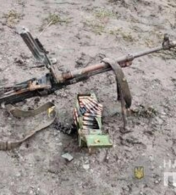 Робітник полтавського агропідприємства виявив кулемет з набоями
