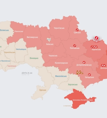 На Рівненщині тривога - через балістику зі сходу