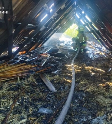 На Волині через несправність пічного опалення ледве не згоріла дровітня