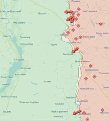 Військові РФ ходили в атаки біля п’яти населених пунктів Харківщини – Генштаб