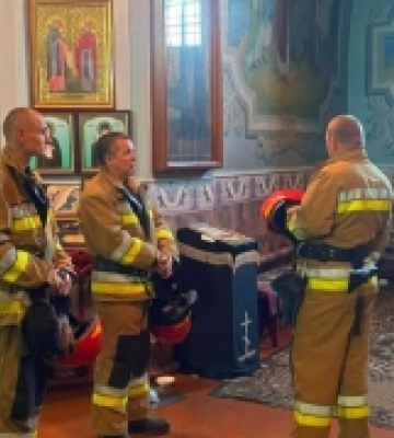 Напередодні Великодня рятувальники провели навчання у церквах Первомайська