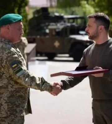 Зеленський на Хмельниччині вручив нагороди прикордонникам. ФОТО
