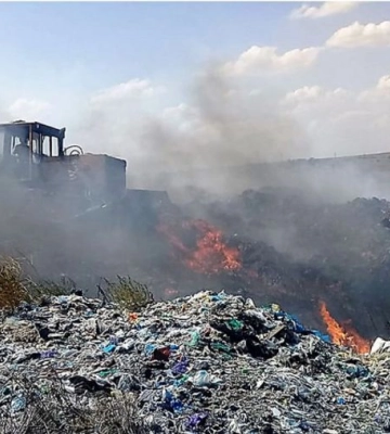 На Одещині загорівся полігон побутових відходів